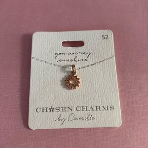 Chosen Charms Rose Gold Sun pendant for Necklaces New